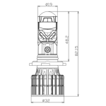 LED лампа Decker GL-01 Hb3 9005 6K