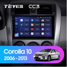 Teyes CC3 Toyota Corolla 10 E140 E150 2006-2013 9" Штатна магнітола