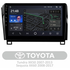 AMS T1010 Toyota Tundra XK50 2007-2013 Sequoia XK60 2008-2017 10" Штатна магнітола