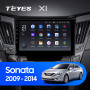 Teyes X1 2+32Gb Hyundai Sonata 6 YF 2009-2014 9" Штатна магнітола