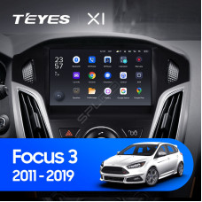 Teyes X1 2+32Gb Wi-Fi Ford Focus 3 Mk 3 2011-2019 9" Штатная магнитола