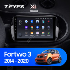 Teyes X1 2+32Gb Wi-Fi Mercedes Benz Smart Fortwo 3 C453 A453 W453 2014-2020 9" Штатная магнитола