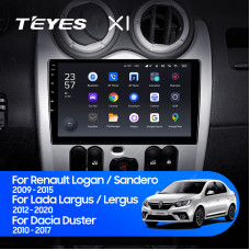 Teyes X1 2+32Gb Renault Logan 1 Sandero Lada Lergus largus Dacia 2010-2015 9" Штатна магнітола