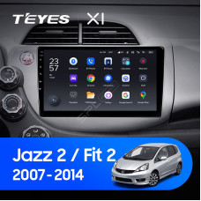 Teyes X1 2+32Gb Wi-Fi Honda Jazz 2 GG Fit 2 GE 2007 - 2014 10" Штатная магнитола