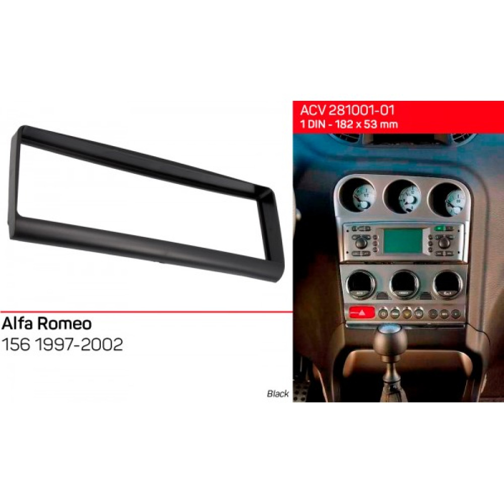 Переходная рамка ACV Alfa Romeo 156 (281001-01)