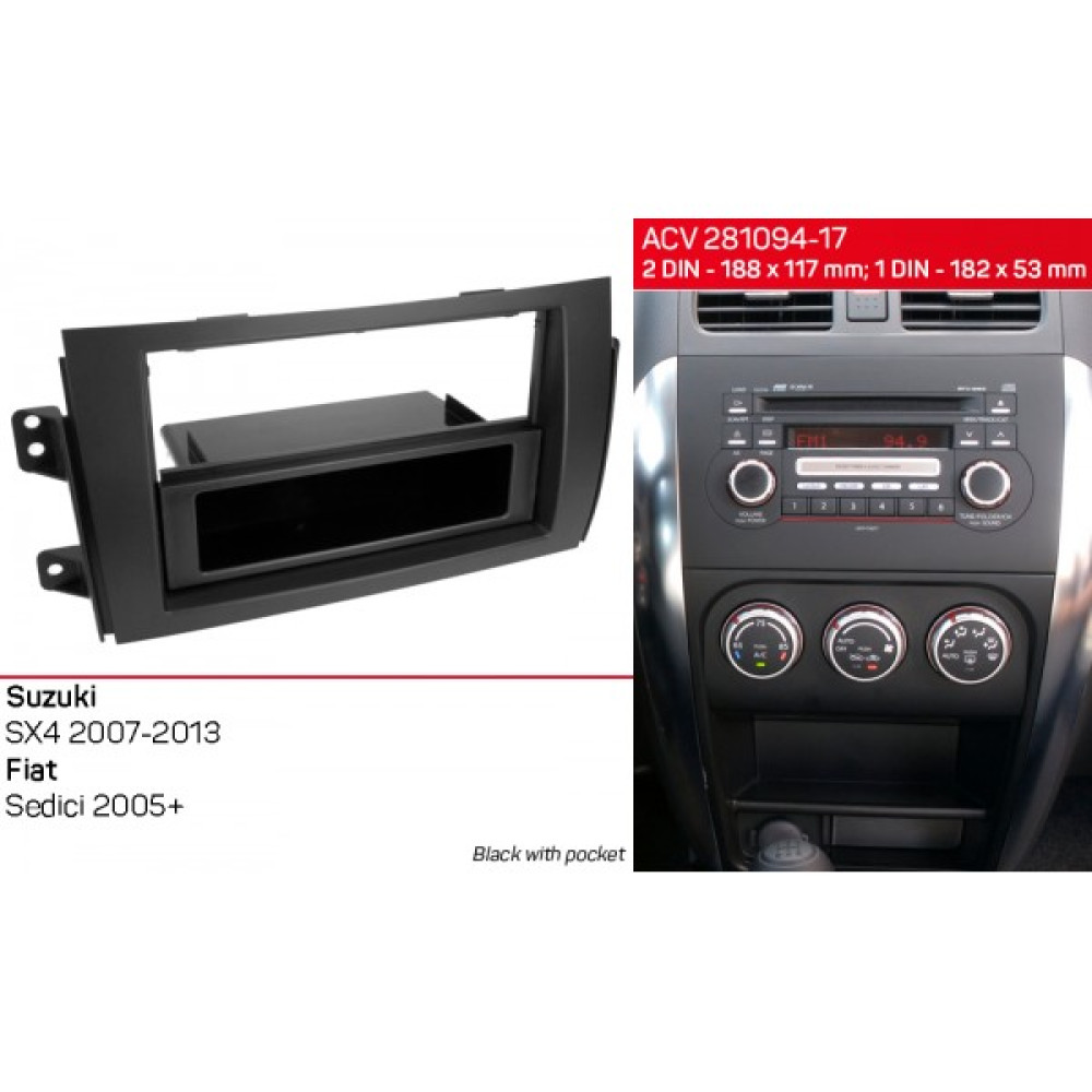Переходная рамка ACV Suzuki SX4 (281094-17)