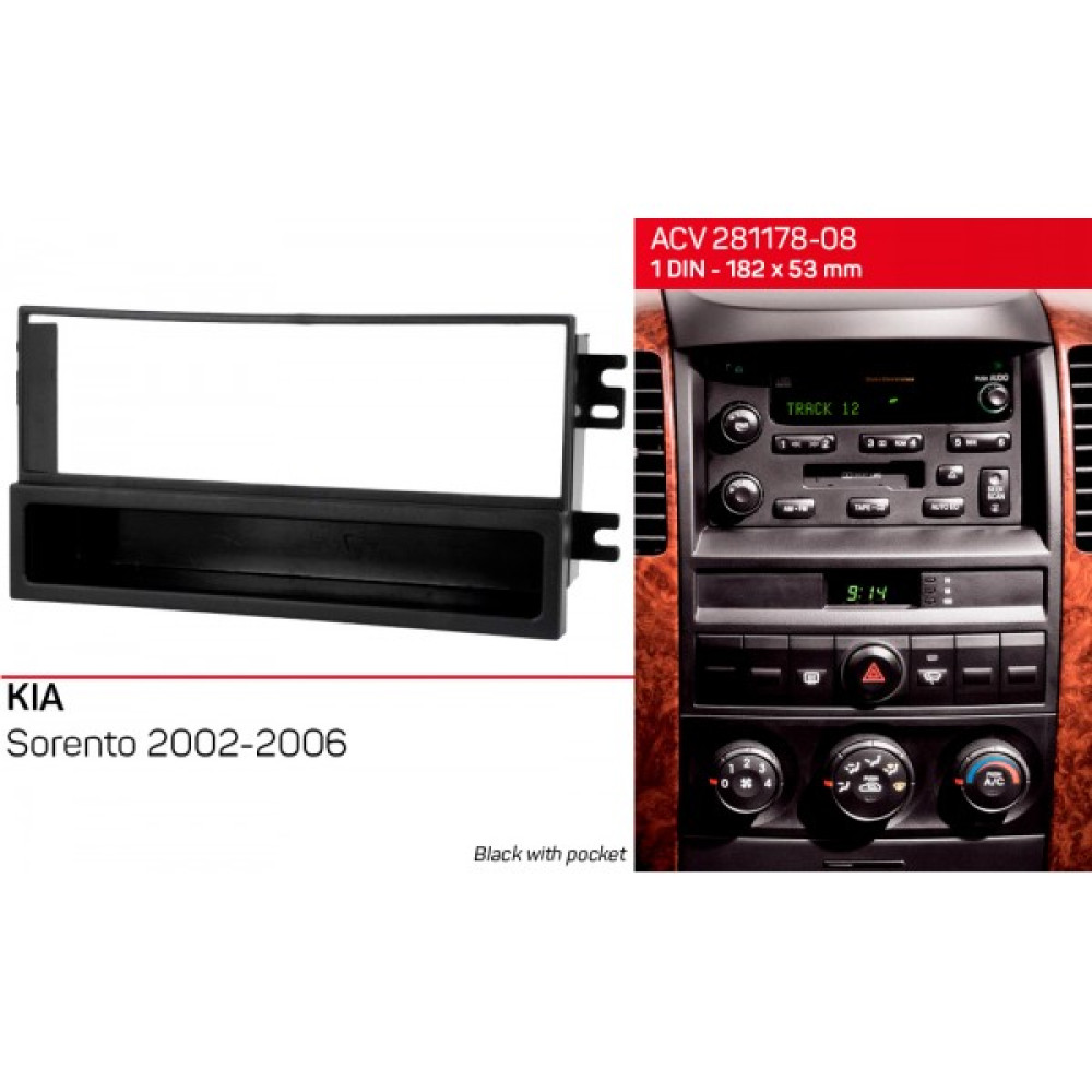 Переходная рамка ACV KIA Sorento (281178-08)