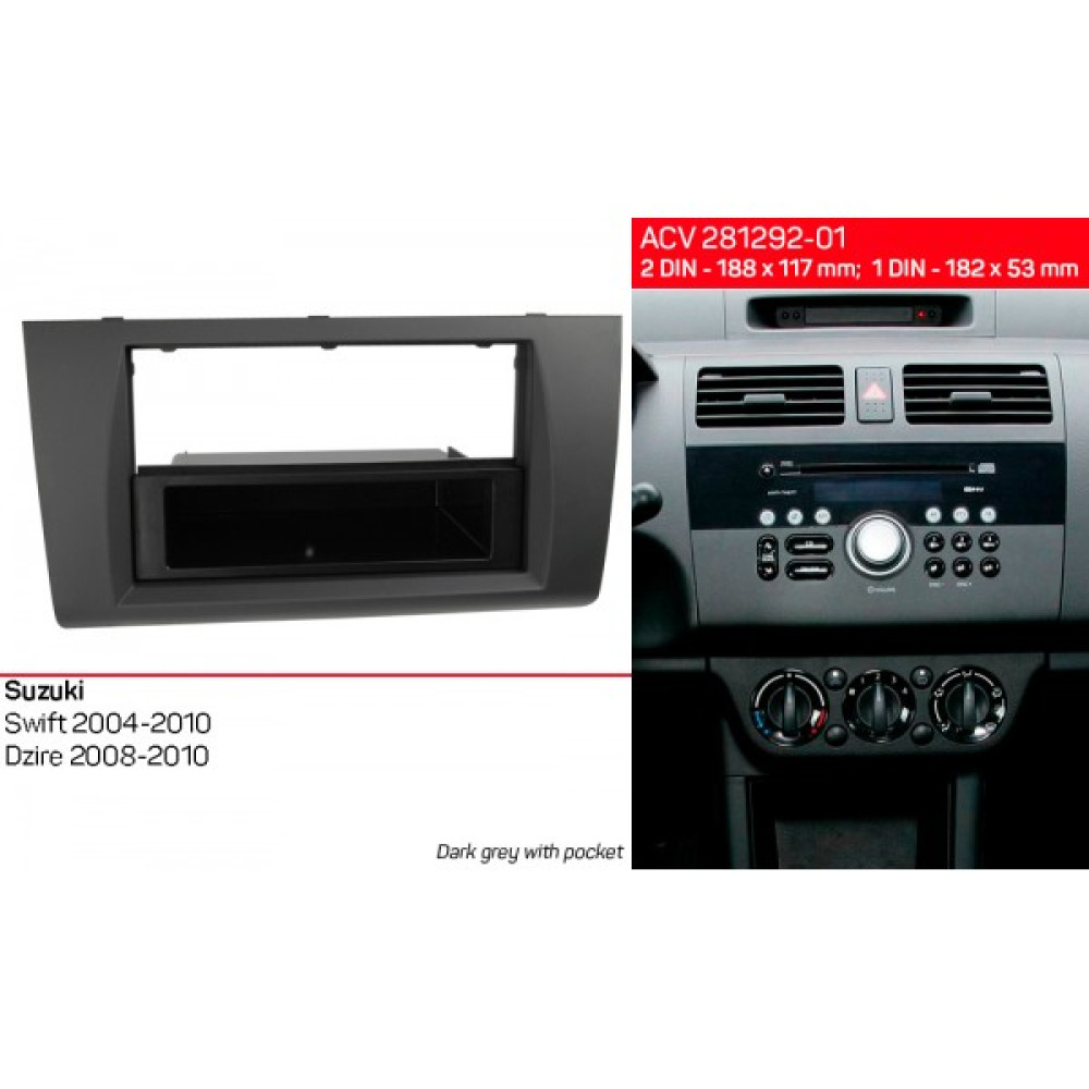 Переходная рамка ACV Suzuki Swift (281292-01)