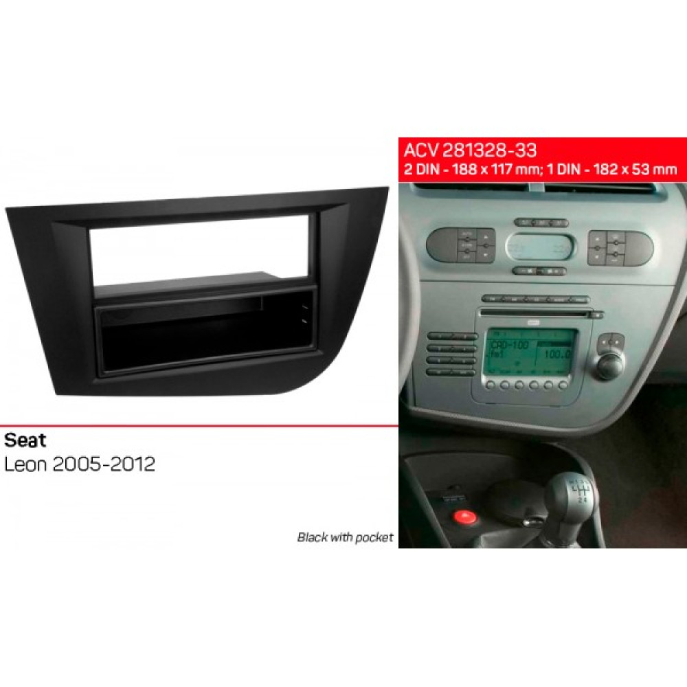 Переходная рамка ACV Seat Leon (281328-33)