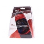 Набор для 2-х автомобильного усилителя 6 мм² ACV LK-6