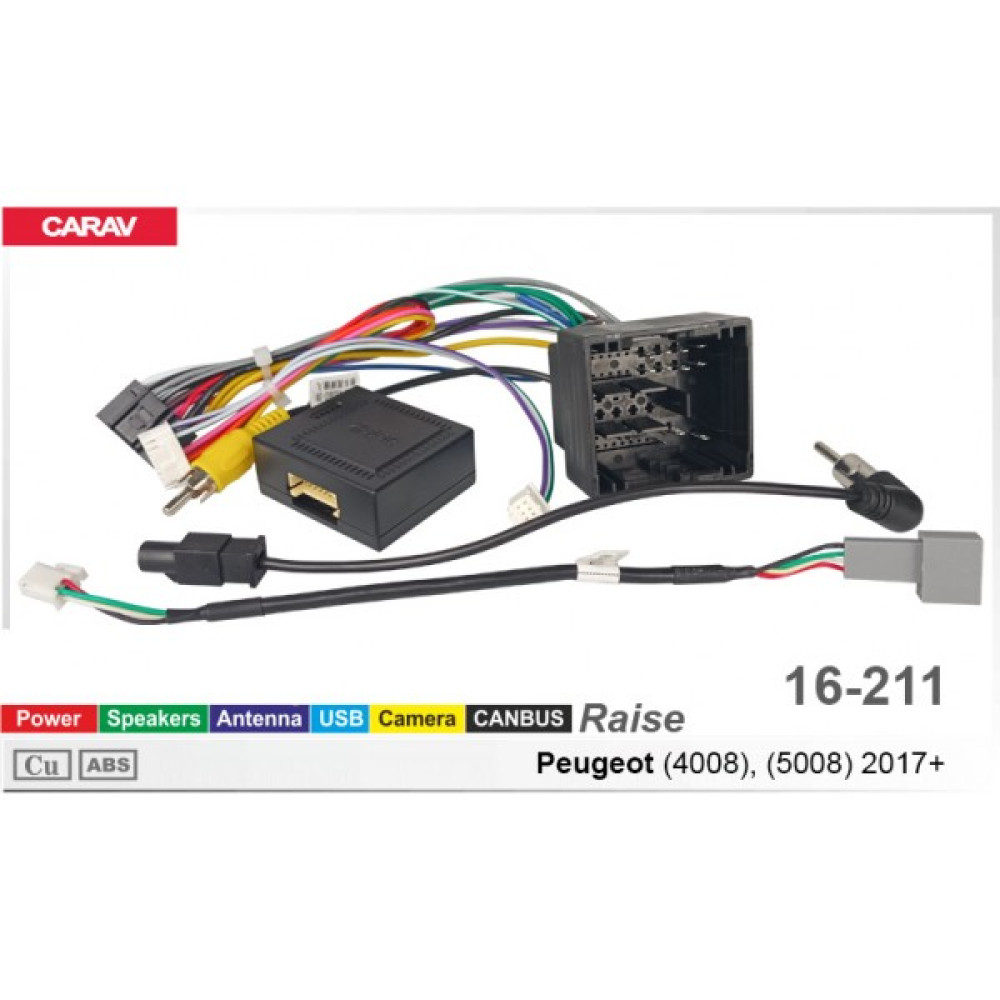 Переходник для магнитол 9", 10.1" Peugeot 4008, 5008 Carav 16-211