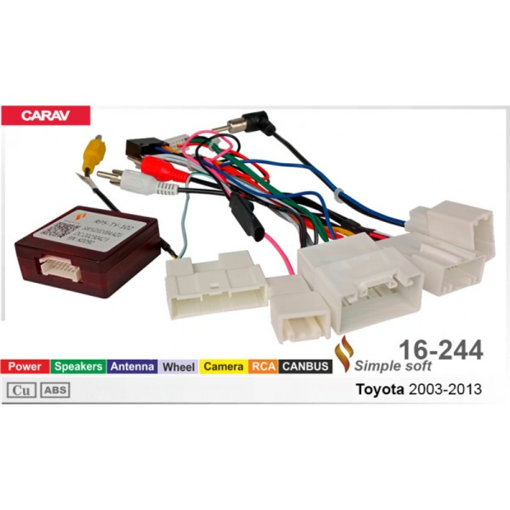 Переходник для магнитол 9", 10.1" Toyota Carav 16-244