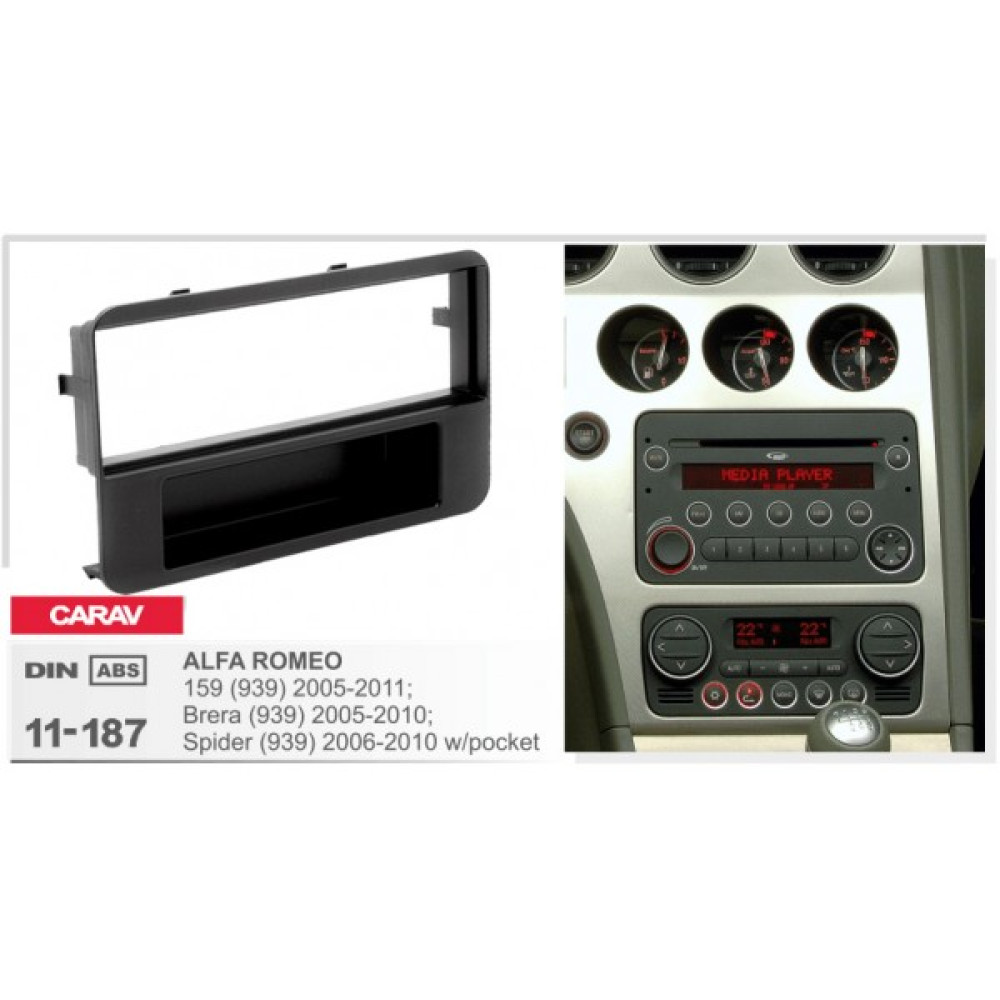 Переходная рамка Alfa Romeo159, Brera Carav 11-187