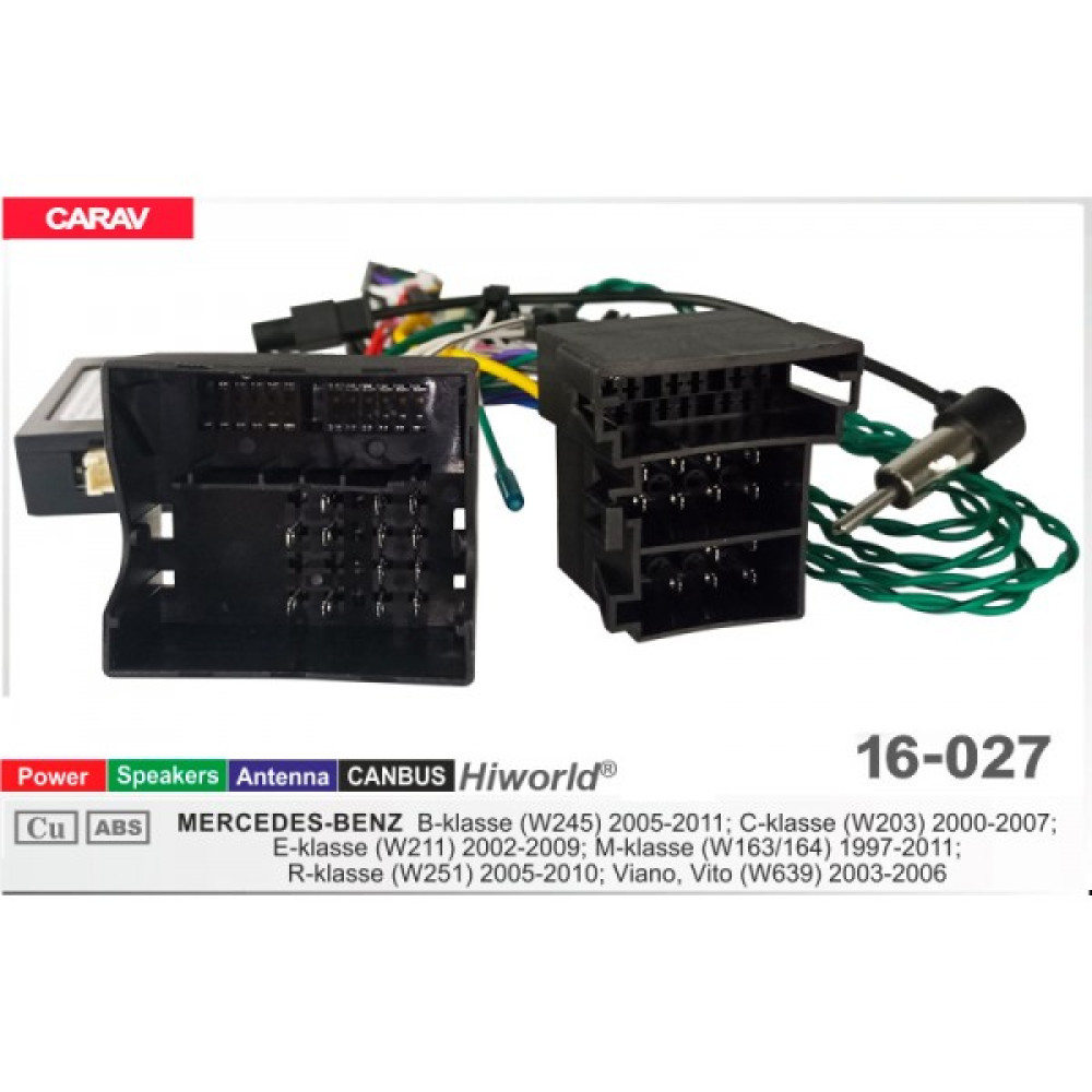 Переходник для магнитол 9", 10.1" Mercedes Carav 16-027