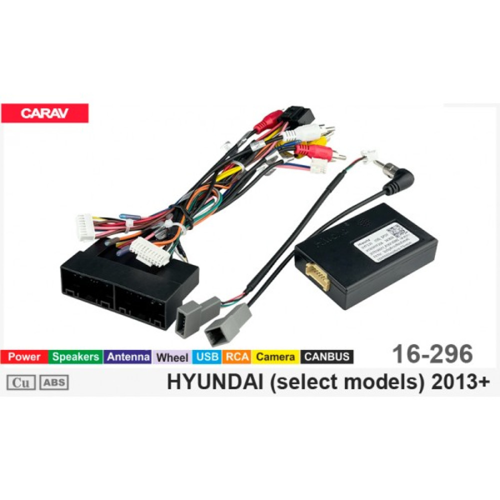 Переходник для магнитол 9", 10.1" Hyundai Santa Fe, IX45 Carav 16-296