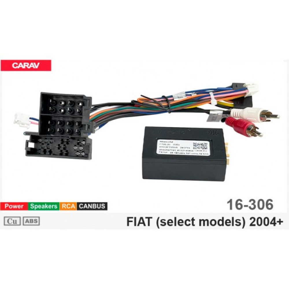 Переходник для магнитол 9", 10.1" Fiat Carav 16-306 Переходник для магнитол 9", 10.1" Fiat Carav 16-306