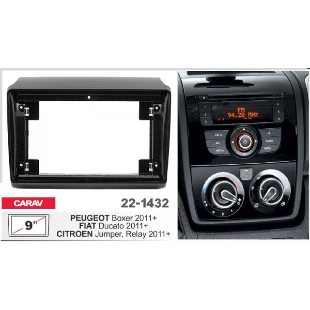 Переходная рамка Carav Citroen Jumper, Peugeot Boxer, Fiat Ducato (22-1432)
