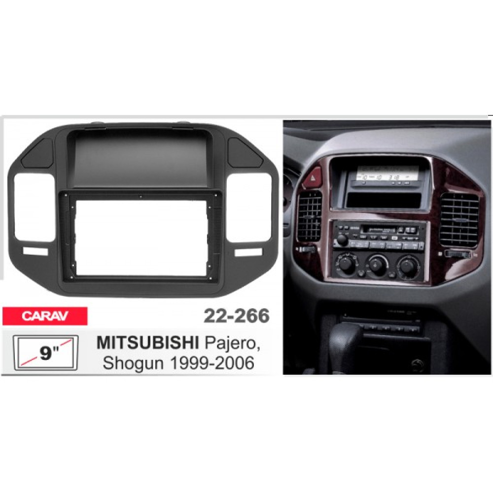 Переходная рамка Carav Mitsubishi Pajero (22-266)
