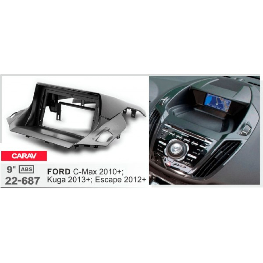 Переходная рамка Carav Ford C-Max, Kuga, Escape (22-687)