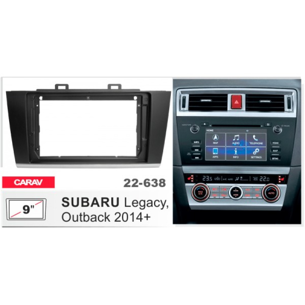 Переходная рамка Carav Subaru Legacy, Outback (22-638)