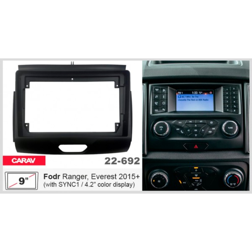 Переходная рамка Ford Ranger, Everest Carav 22-692