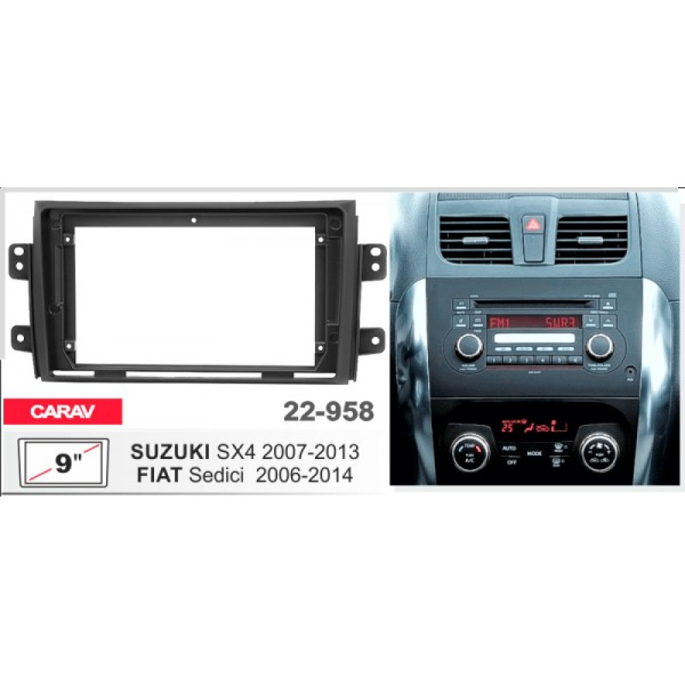 Переходная рамка Carav Suzuki SX4, Fiat Sedici (22-958)