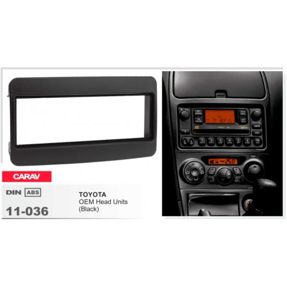 Переходная рамка CARAV Toyota 1 DIN (11-036)