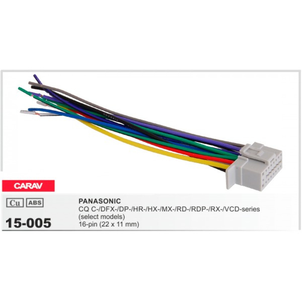 Разъём для магнитолы CARAV Panasonic (15-005)