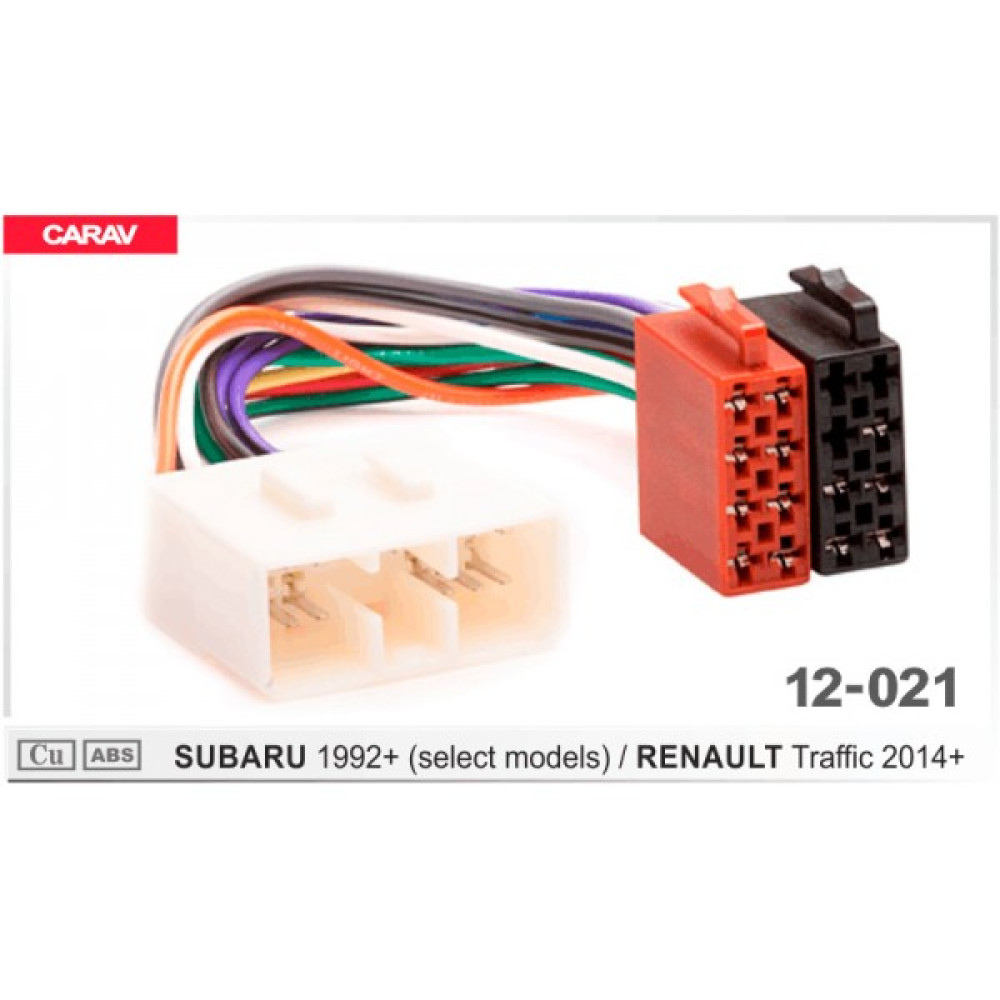 Переходник ISO  Carav Subaru, Renault (12-021)