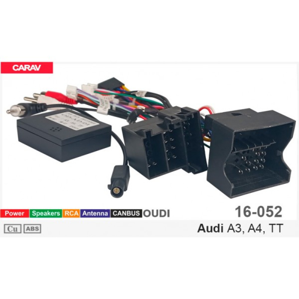 Переходник для магнитол 9", 10.1" Audi A3, A4, TT Carav 16-052
