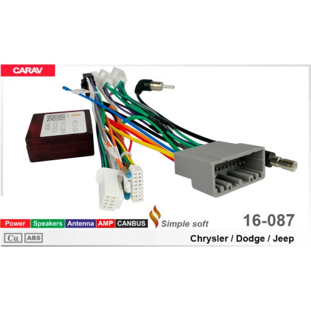Переходник для магнитол 9", 10.1" Chrysler, Dodge, Jeep Carav 16-087