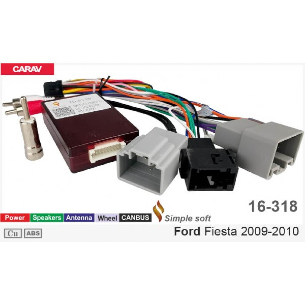 Переходник для магнитол 9", 10.1" Ford Fiesta Carav 16-318