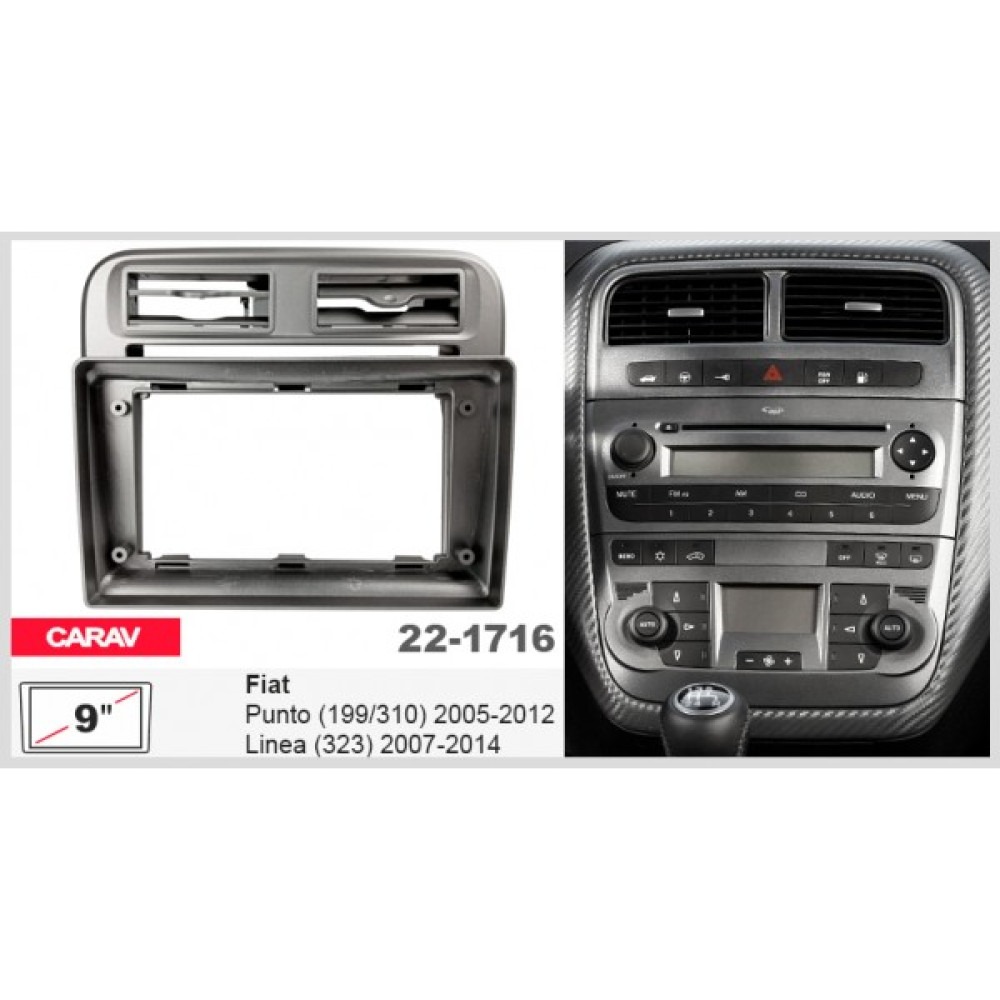Переходная рамка Carav Fiat Punto, Linea (22-1716)