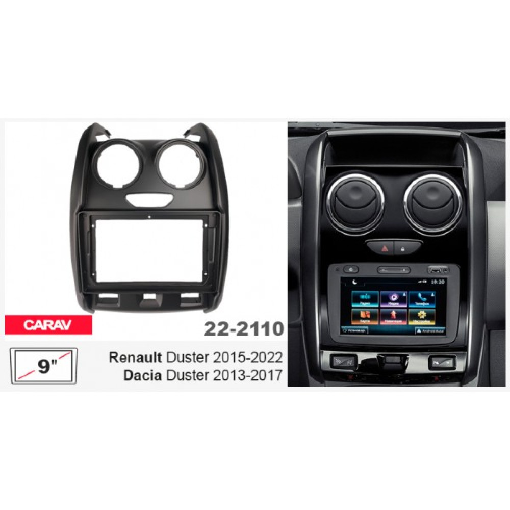 Переходная рамка Carav Renault Duster, Dacia Duster (22-2110)