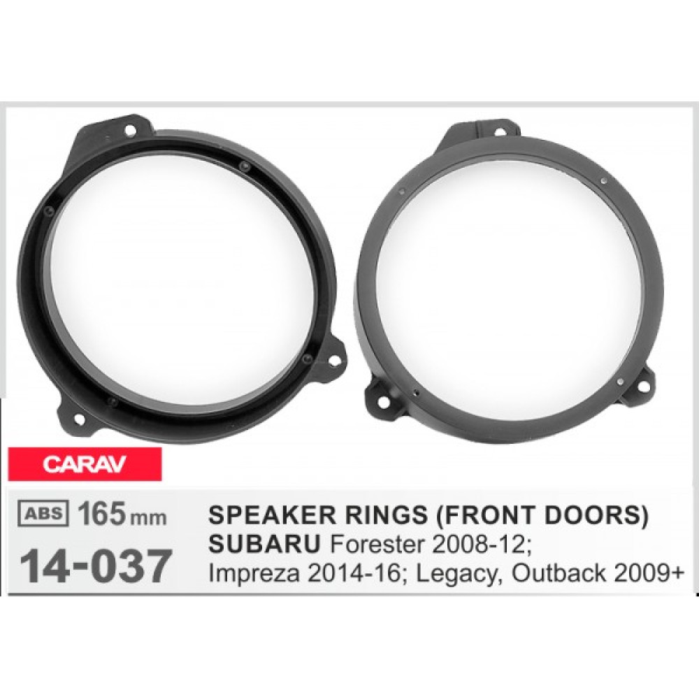 Проставки под динамики CARAV 14-037 для автомобилей Subaru Forester, Impreza, Legacy, Outback