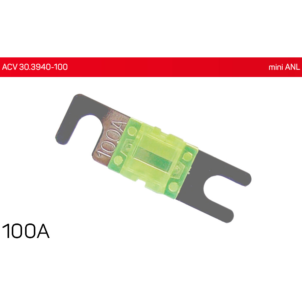 Предохранители mini ANL 100А 1 шт. ACV 30.3940-100