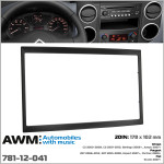 Переходная рамка AWM Citroen C2, C3, Berlingo, Jumpy, Peugeot 207, 307, Expert, Partner, Fiat Scudo (781-12-041)