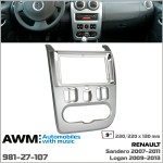 Перехідна рамка AWM Renault, Dacia Duster, Sandero, Logan, Nissan NP200 (981-27-107)