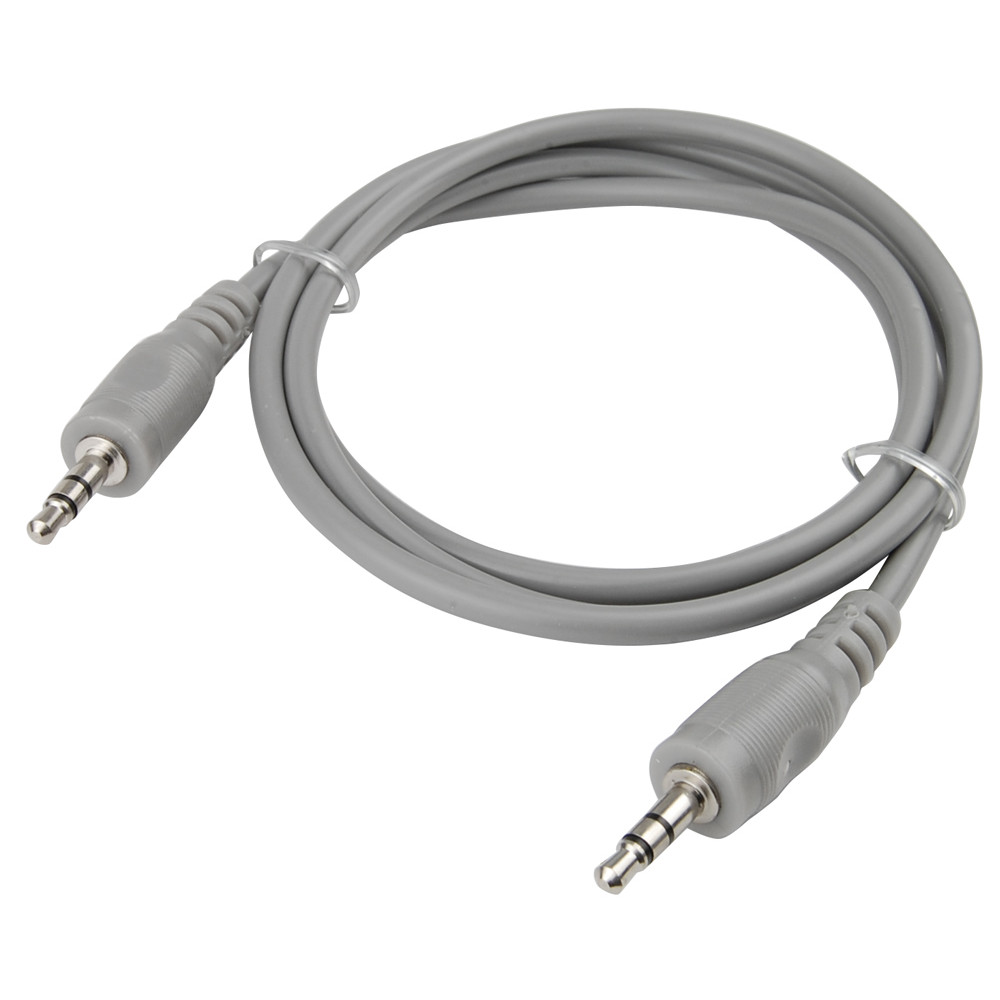 AUX кабель Jack 3.5 мм - 1 м серый AWM 110-06 AUX кабель Jack 3.5 мм - 1 м серый AWM 110-06