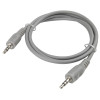 AUX кабель Jack 3.5 мм - 1 м серый AWM 110-06