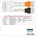 Разъем для штатной магнитолы Subaru, Renault AWM 160-296