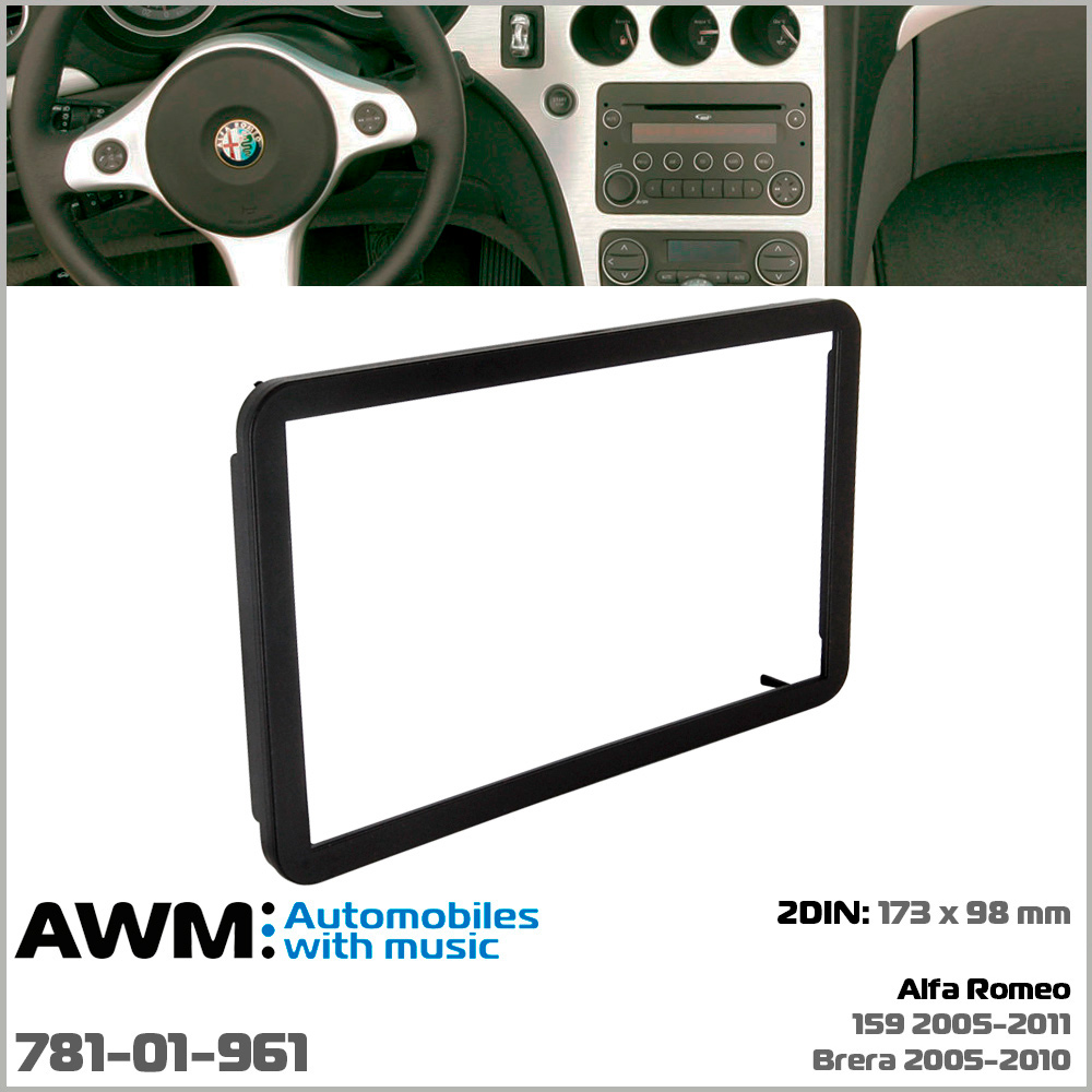Переходная рамка AWM Alfa Romeo159, Brera (781-01-961)