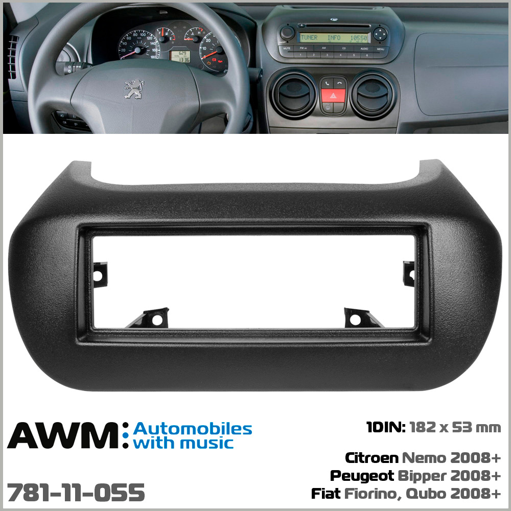 Переходная рамка AWM Citroen Nemo, Peugeot Bipper, Fiat Fiorino, Qubo (781-11-055)