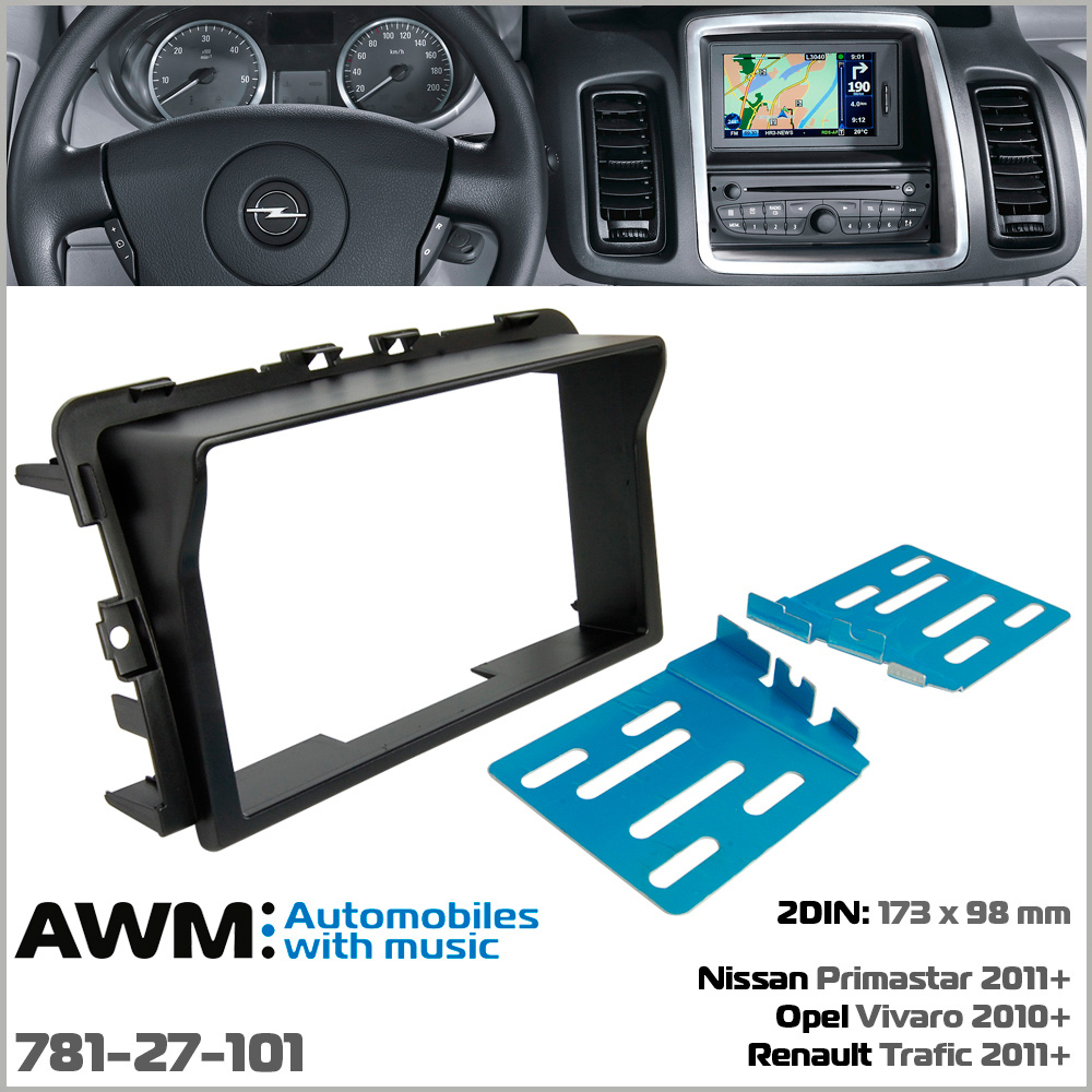 Переходная рамка AWM Opel Vivaro, Renault Trafic, Nissan Primastar (781-27-101)