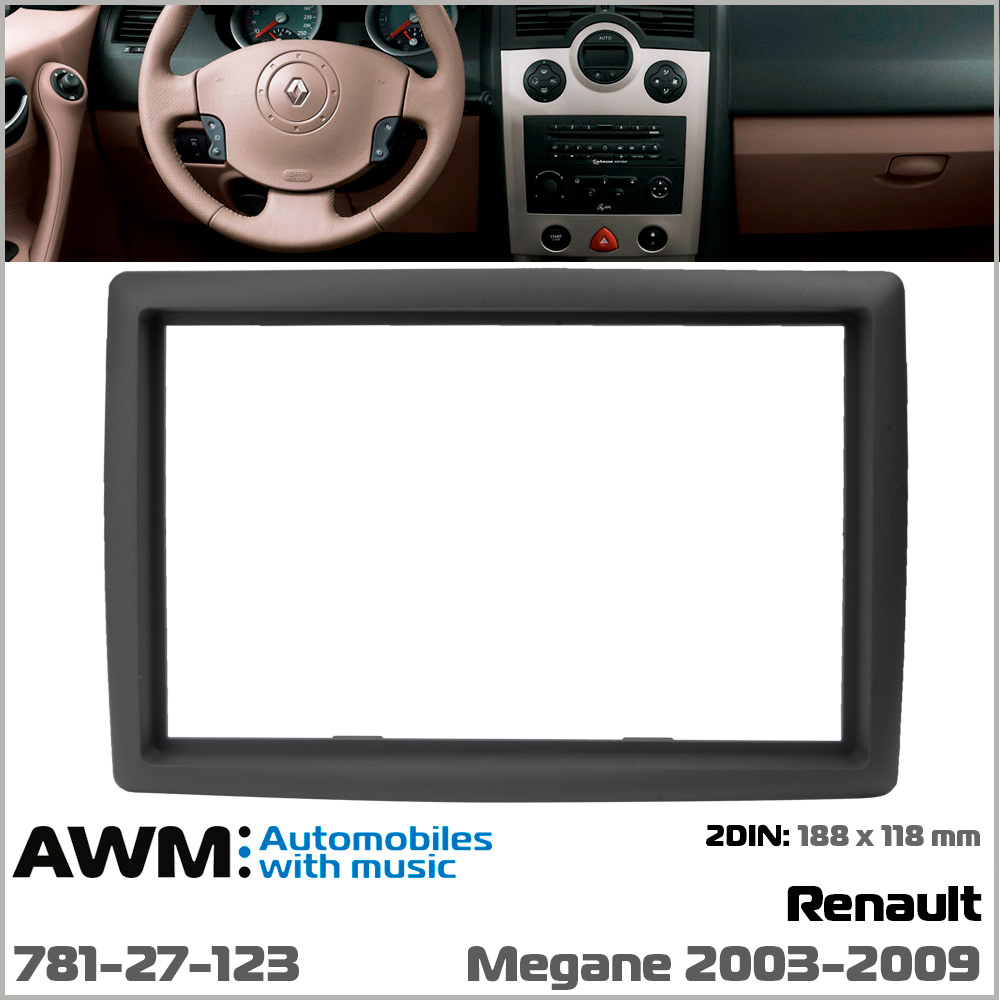 Переходная рамка AWM Renault Megane II (781-27-123)