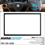 Переходная рамка AWM Volkswagen, Skoda, Seat, Mercedes (781-35-036)