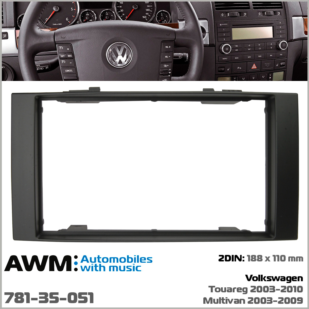 Переходная рамка Volkswagen Touareg, Multivan AWM 781-35-051