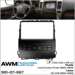 Переходная рамка AWM Toyota Land Cruiser Prado 120, Lexus GX 470 (981-07-067)