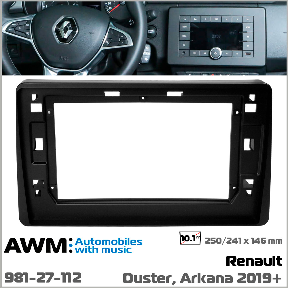 Переходная рамка Renault Duster, Arkana AWM (981-27-112)