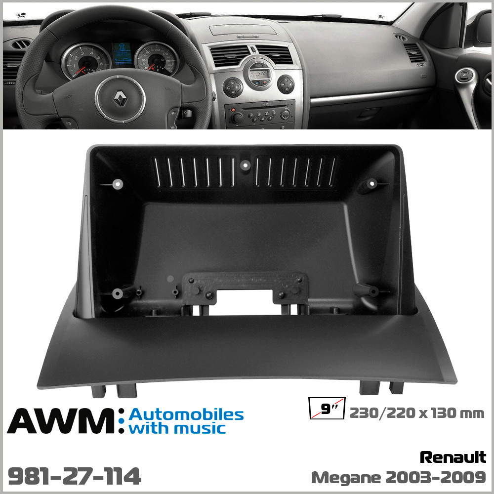 Переходная рамка AWM Renault Megane II (981-27-114)